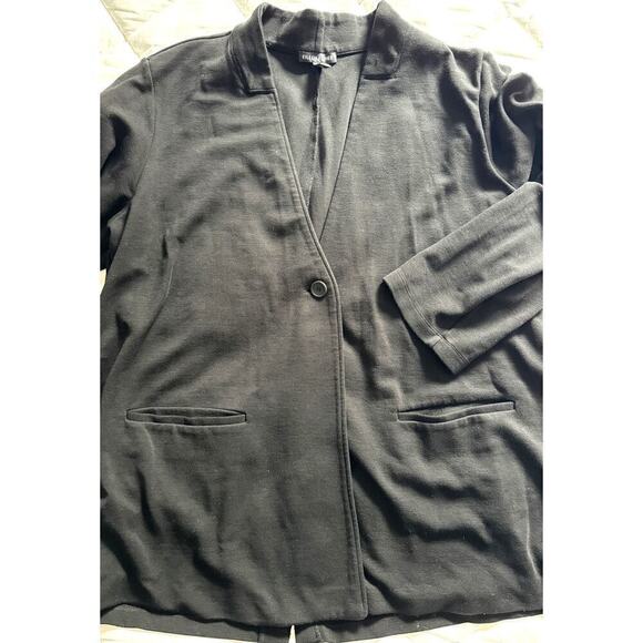 Eileen Fisher Cardigan Sweater Jacket Blazer Size XL (tencel office preppy) - Picture 3 of 7
